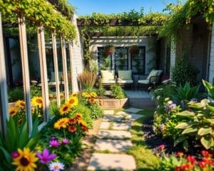 Hoe maak je een kleine tuin optisch groter?