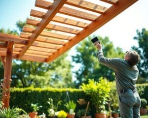 Hoe onderhoud je een houten overkapping?