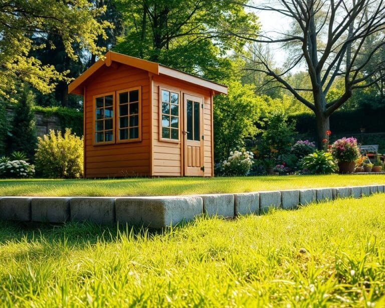 Hoe plaats je een tuinhuis op een stabiele fundering?