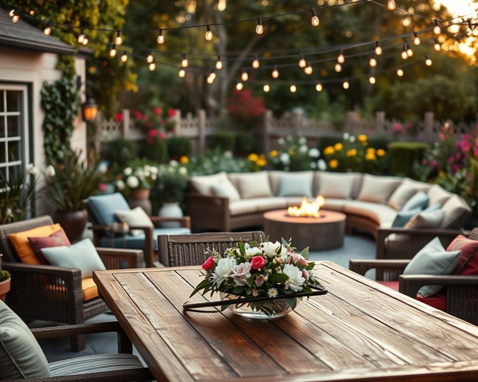 Hoe richt je een gezellige buitenruimte in?
