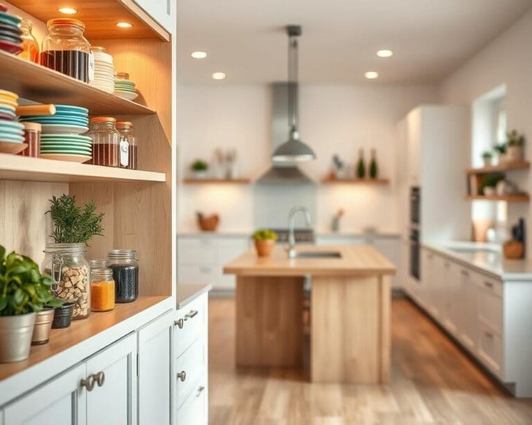 Is een open kast praktisch in de keuken?