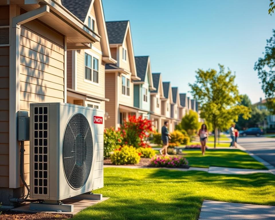 Is een warmtepomp geschikt voor rijtjeshuizen?