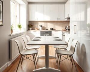 Welke eettafel past in een smalle keuken?