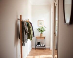 Welke kapstok past in een kleine hal?