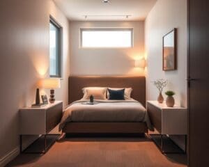 Welke nachtkastjes passen bij een smalle slaapkamer?