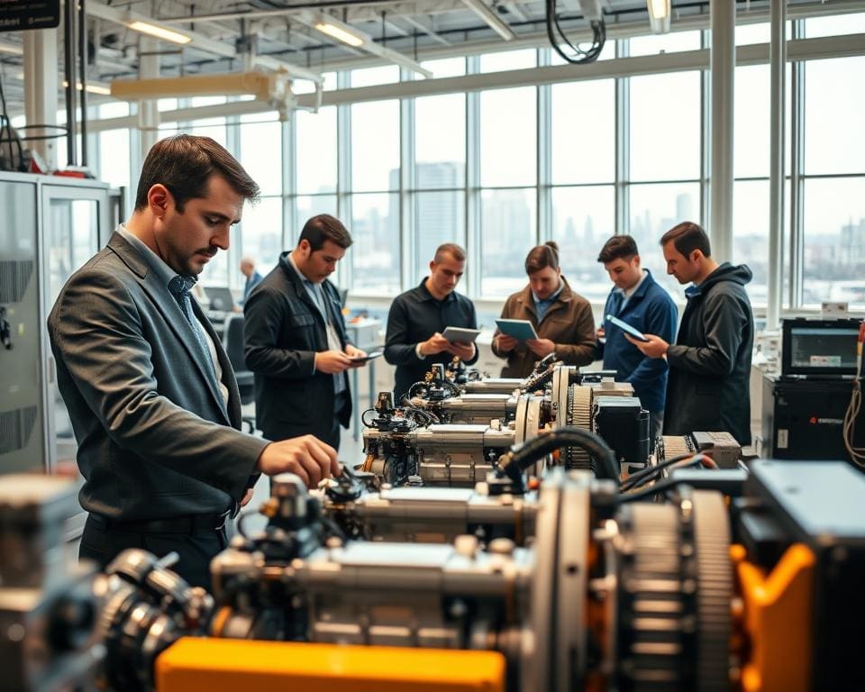 Werken in hightech productie