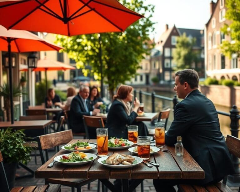 Wat zijn leuke lunchplekken in Leiden?