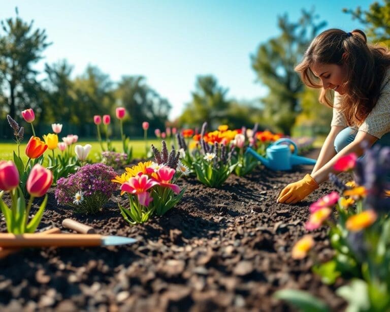 bloemenborder aanleggen