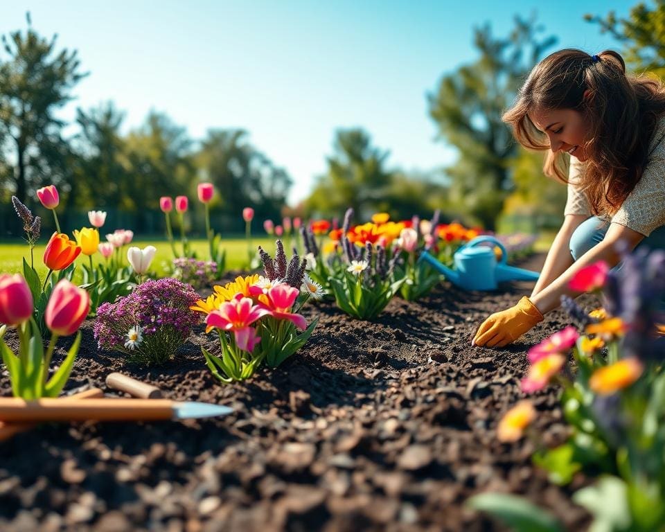 bloemenborder aanleggen