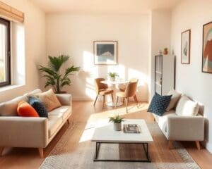 kleine woonkamer inrichten