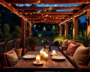 terras verlichting sfeer
