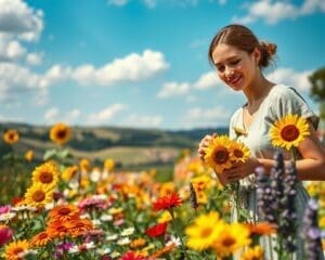 bloemen pluktuin